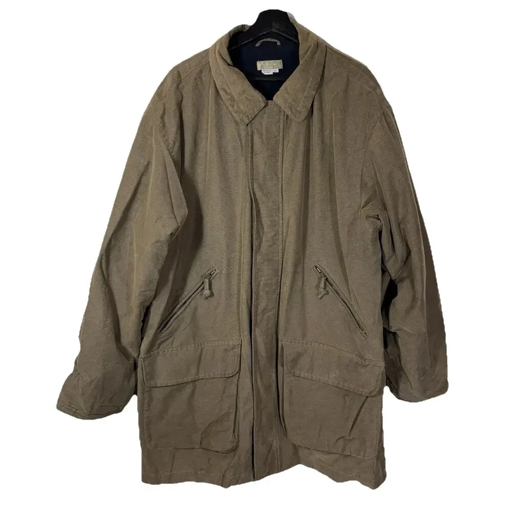 Men's Territory Ahead Chore Coat Barn Jacket Large Pocket Work Olive Green Brown